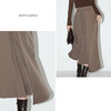 COCOBELLA重工压褶不对称拼接半身裙女秋垂坠高腰百褶裙HS905 商品缩略图1