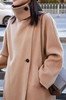IC驼绒手工双面呢立领大衣 简约立领一粒扣设计 精选稀有骆驼绒+骆驼毛混纺面料 绒毛细腻均匀 干净利落H版型线条流畅N0679 商品缩略图2