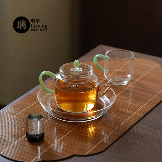 璃享丰禄玻璃茶壶泡茶壶功夫茶具小壶花茶壶透明带过滤净观壶 商品图3
