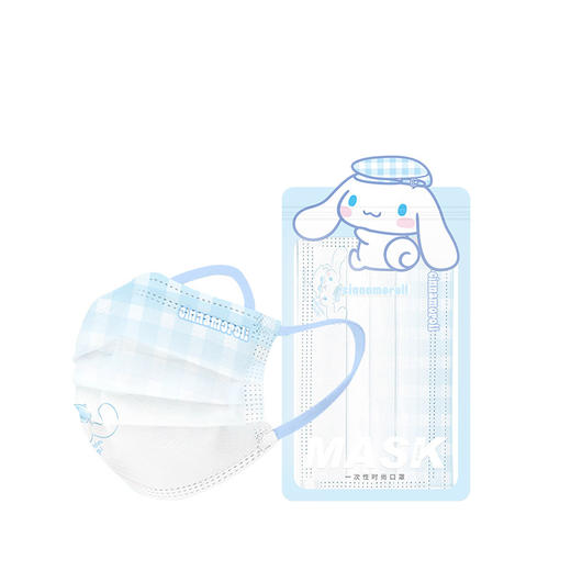 【超多达人推荐！层层防护】左左女三丽鸥口罩玉桂狗成人儿童，印花卡通一次性防护立体口罩，层层过滤 守护每一次呼吸 商品图4