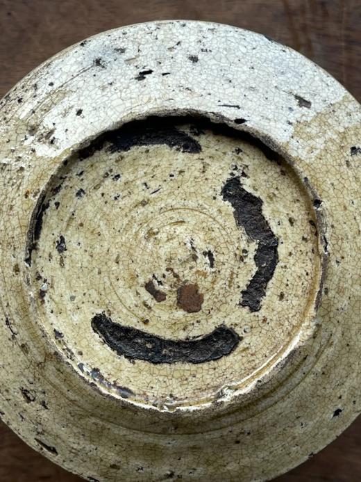 绿斑刻花黄濑户茶碗，顺丰包邮 商品图4