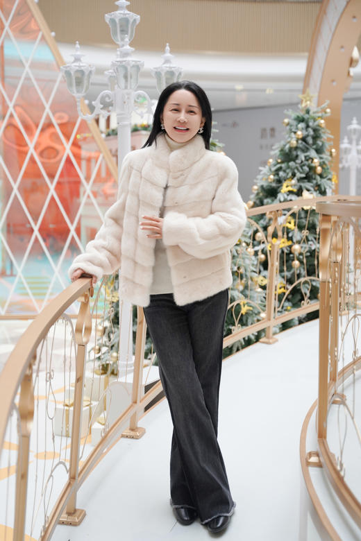 【2XL】臣禾 【修容裤】舒适微喇显瘦一体植绒牛仔裤 9234060493  商品图3