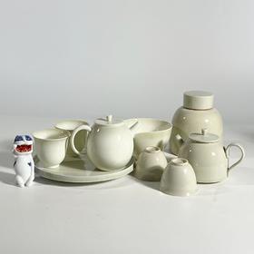 不仁斋鉴选手拉坯仿柴窑茶具茶壶茶杯公道杯 