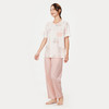 都市丽人生活家居春夏睡衣女抗皱绵家居服薄款短袖长裤女士套装LH42C6 商品缩略图2