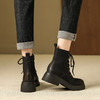 【女鞋专场】厚底英伦马丁靴女2023年新款复古时尚做旧圆头短靴冬季加绒靴子女 商品缩略图3