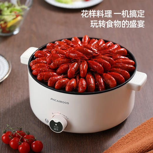 迈卡罗MC-HG332多功能电火锅电蒸锅电煮锅宿舍学生锅煮面家用锅 商品图2