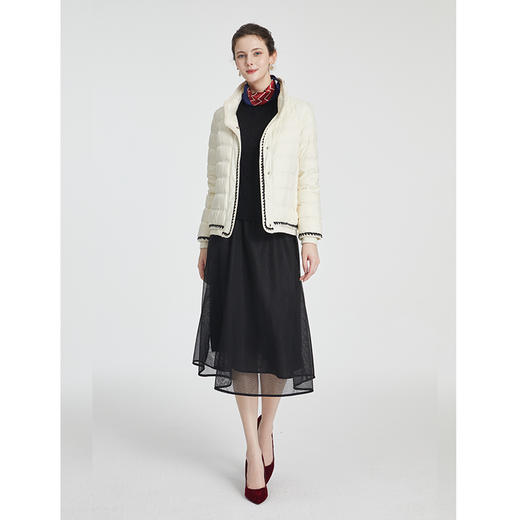 司歌短款羽绒服鸭绒刺绣保暖显瘦外套女Y88G6110 商品图2