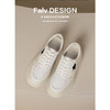 【女鞋专场】圆头厚底内增高真皮小白鞋女2023年春款系带百搭休闲鞋韩版星星鞋 商品缩略图5