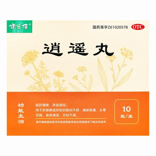 健之佳,逍遥丸 【6克*10袋】陕西香菊 商品图2