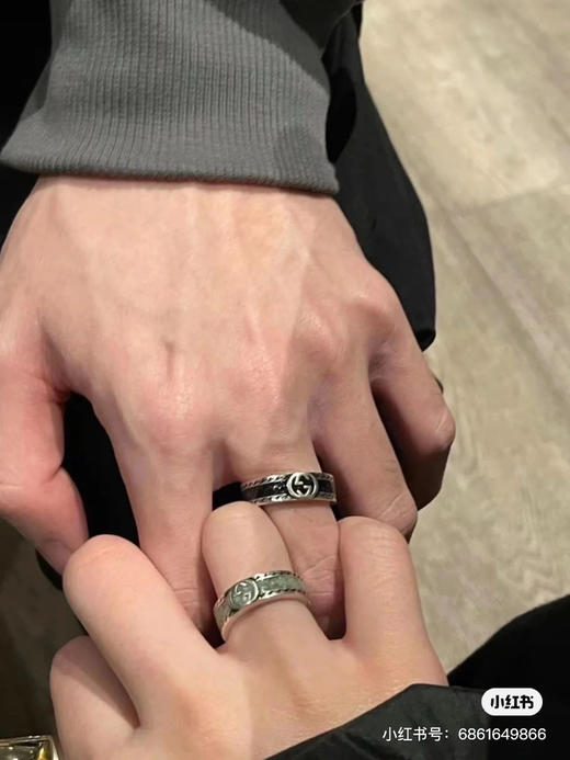 Gucci 古驰   浅绿珐琅戒指 商品图1