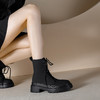 【女鞋专场】2023年秋季新款厚底英伦马丁靴系带薄款粗跟显瘦小个子暗黑系短靴 商品缩略图0