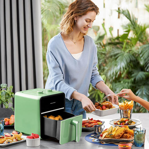 摩飞可视空气炸锅3.5L（蓝色） 商品图9