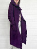 TYNVIE 荷叶边连帽针织大衣-紫色 商品缩略图1
