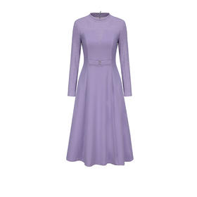 司歌时尚气质小立领连衣裙假两件长袖冬加厚A881466