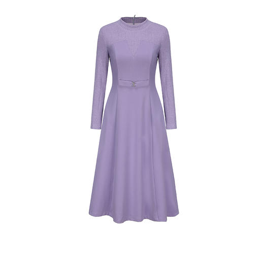 司歌时尚气质小立领连衣裙假两件长袖冬加厚A881466 商品图0