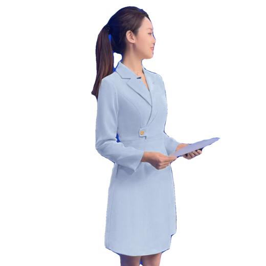 IWY/蓝色播音艺考主持人正装西装裙Q1005-L 商品图4