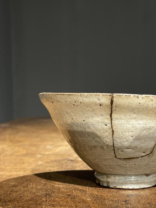 朝鲜粉引釉斗笠形茶碗，顺丰包邮 商品图1