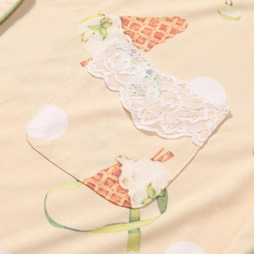 都市丽人好睡好眠春夏睡衣女抗皱绵家居服薄款长袖长裤女士套装LH41A7 商品图6