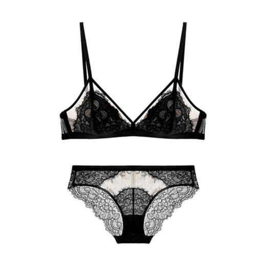 【用心调好料，呵护娇胸】红法式性感蕾丝文胸套装，舒适薄款睫毛女式内衣套装，轻盈柔软，贴合身体曲线，让您感受到无与伦比的舒适感！ 商品图5