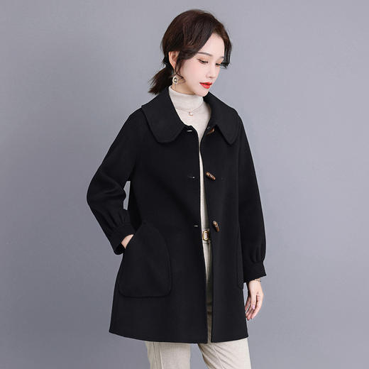 OSL 2305宽松双面羊绒大衣羊毛双面呢大衣 商品图2