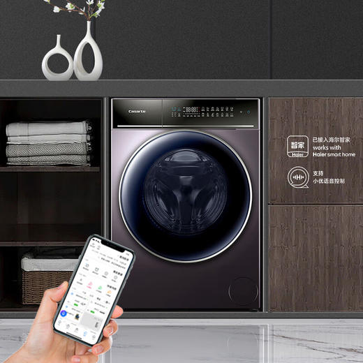 卡萨帝单洗10公斤全自动滚筒洗衣机 直驱变频 AI 智慧洗 摇篮柔洗 WIFI物联 10P3U1 商品图0