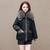QYM JNRH32 -Y牛仔皮草毛领保暖厚款加绒时尚羽绒服 商品缩略图0