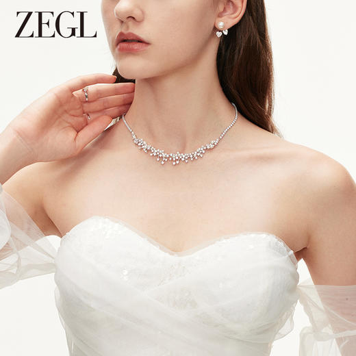 ZEGL设计师法式人造珍珠项链女秋冬2023新款爆款轻奢小众锁骨颈链 商品图4