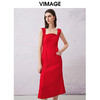 VIMAGE纬漫纪夏季新款显瘦洋气吊带连衣裙V2177708 商品缩略图2