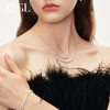 ZEGL双层叠戴毛衣链人造珍珠项链女秋冬轻奢小众法式高级感锁骨链 商品缩略图4