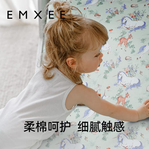 【宝宝安睡】嫚熙婴儿床笠纯棉床单儿童床上用品新生宝宝防水垫 商品图2
