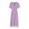 EITIE爱特爱温柔优雅紫色收腰连衣裙气质显瘦法式通勤夏季新款B07158 商品缩略图5