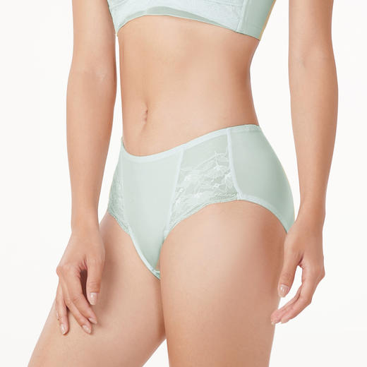 都市丽人舒软挺塑轻塑女蕾丝+双拉塑身女士内裤平角内裤LP49A1 商品图1