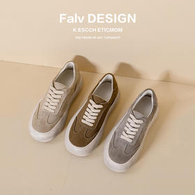 【女鞋专场】真皮复古圆头厚底休闲女鞋2023年新款内增高小白鞋系带板鞋女单鞋