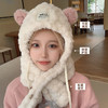 【不挑脸型！显脸小】韩版可爱小熊耳朵帽子围巾一体，冬季女毛绒帽保暖护耳骑行包头冷帽，毛绒柔软质地，轻盈舒适，保暖护耳 商品缩略图2