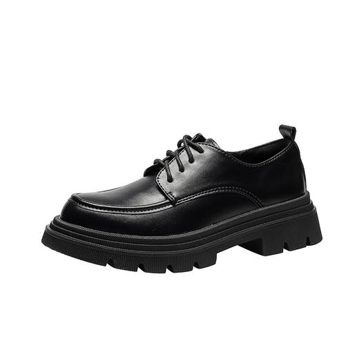 【女鞋专场】松糕厚底真皮小皮鞋2023年新款英伦风粗跟系带软皮JK乐福鞋单鞋女 商品图6