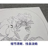 【大彩图】李大忠工笔画白描底稿宋画小品《秋葵图》秋葵花临摹勾线花鸟线稿X005 商品缩略图4