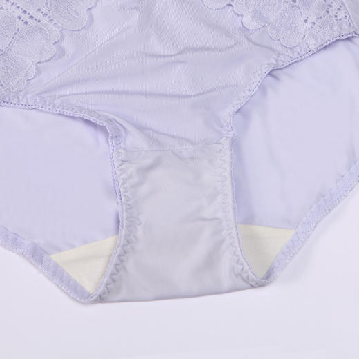 都市丽人薄透丝滑内裤女蕾丝+泳布内裤平角内裤YP42A2 商品图7