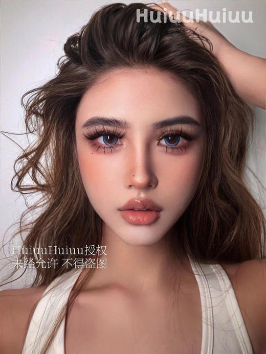 【本店实拍】神秘海域蓝色偏大着色系列-6款-14.5mm-着色14.4mm 【年抛 度数0-1000度 无525/575 】 商品图4