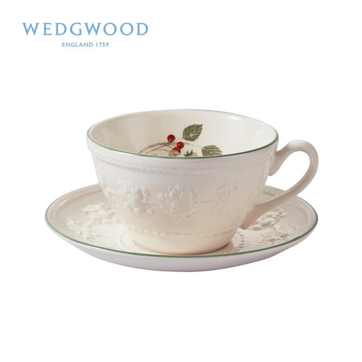 WEDGWOOD威基伍德欢愉树莓陶瓷茶具茶杯碟欧式小奢华咖啡杯碟礼盒 商品图0