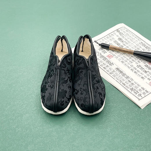 内联升童鞋手工单鞋千层底织锦安棉羊毛毡棉鞋5291C 商品图11