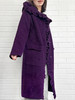 TYNVIE 荷叶边连帽针织大衣-紫色 商品缩略图3