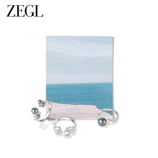 ZEGL法式人造珍珠戒指女小众设计轻奢高级感指环时尚个性食指戒子 商品图9