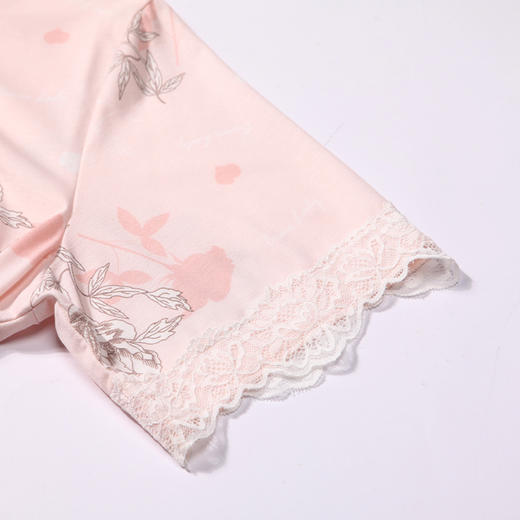 都市丽人生活家居春夏睡衣女抗皱绵家居服薄款短袖长裤女士套装LH42C6 商品图7