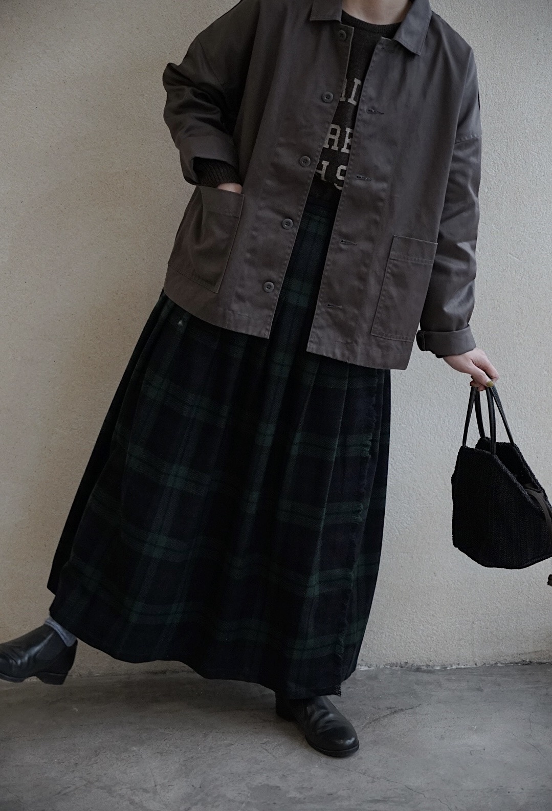 HARVESTY挺阔多色外套