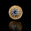 德国古董14K金镶嵌蓝宝石钻石豪戒 商品缩略图2