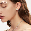 ZEGL简约锆石耳环女轻奢小众设计感高级耳钉气质925银针秋冬耳饰 商品缩略图4