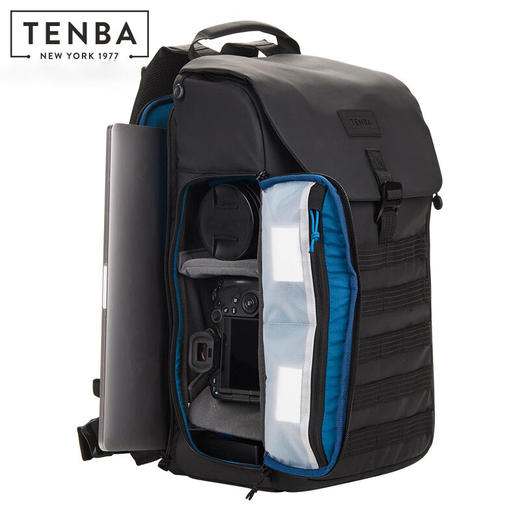 狼族优选丨天霸TENBA摄影包 双肩专业相机包单反微单轻量背包 爱克斯axis LT20L黑色/暗夜迷彩 637-768 商品图2