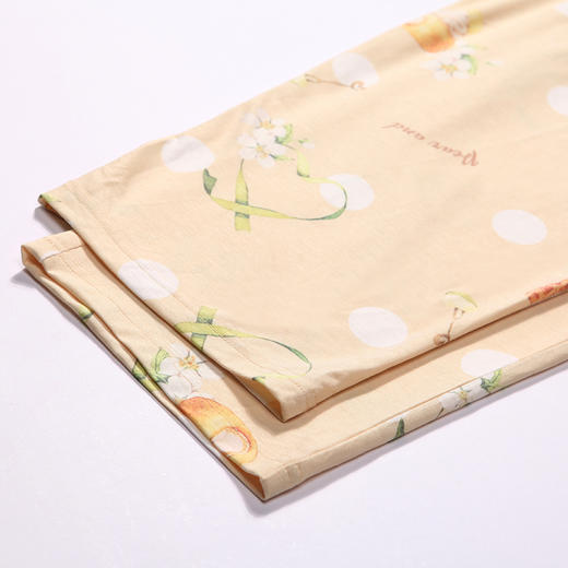 都市丽人好睡好眠春夏睡衣女抗皱绵家居服薄款长袖长裤女士套装LH41A7 商品图9