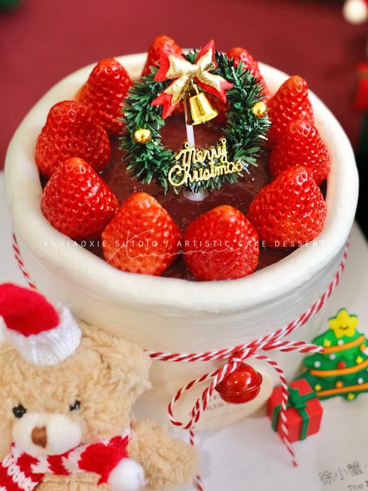 【草莓屋】小熊草莓奶油蛋糕 商品图1