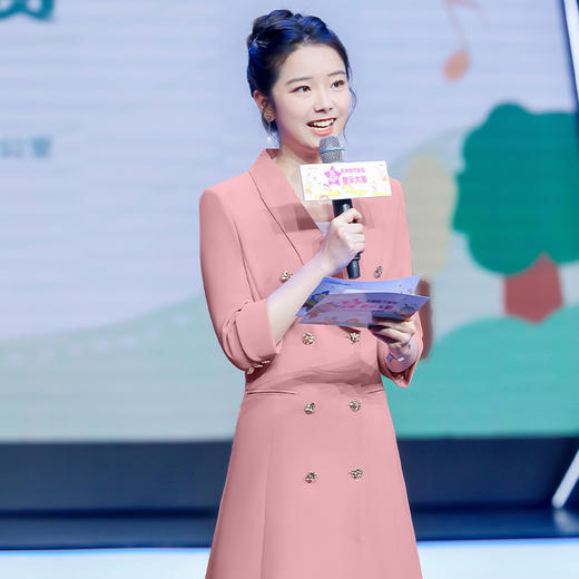 IWY/气质玫瑰红西装连衣裙Q991 商品图1